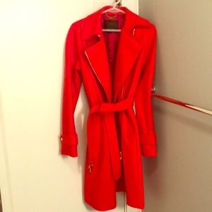 Women’s red J Crew wool jacket - size 4